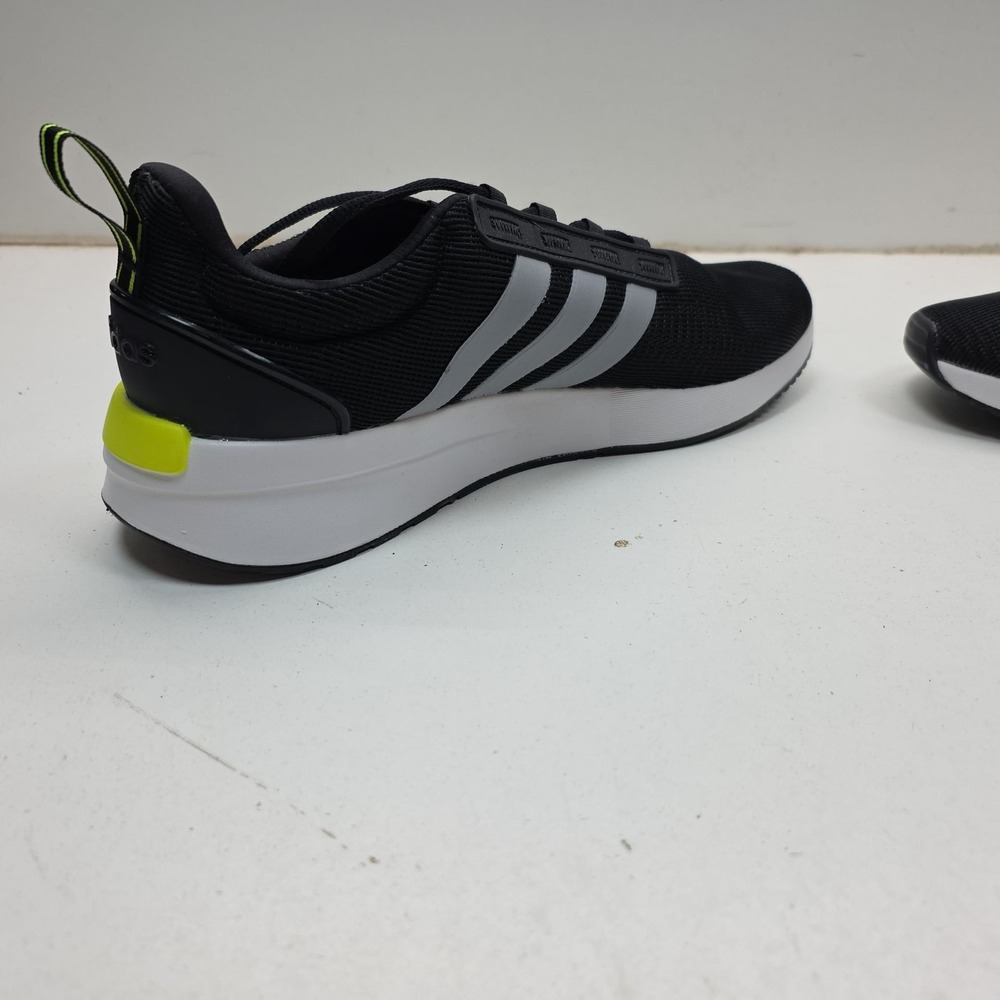 Adidas Racer TR21 Men's Running Shoes Black White with Yellow Accent Size 11 - Picture 7 of 13